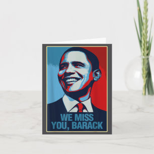 We Mis Je Barack Obama Portret T-shirt.png Kaart