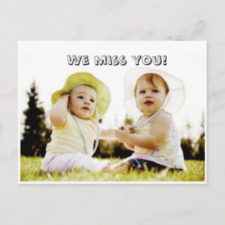 We missen je! briefkaart