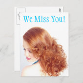 We missen je! briefkaart (Voorkant / Achterkant)