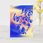 We missen je! Kaart (Gele Bloem)