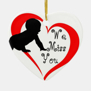We missen je: Vernietiging van Baby Keramisch Ornament