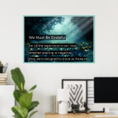 We moeten dankbaar zijn poster (Thuiskantoor)