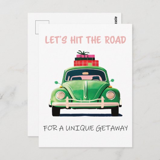 we moeten de weg naar een unieke weg inslaan briefkaart (Voorkant / Achterkant)