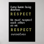We moeten elkaar respecteren poster (Voorkant)