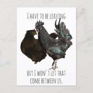 We moeten het briefkaart verlaten