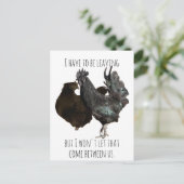 We moeten het briefkaart verlaten (Staand voorkant)