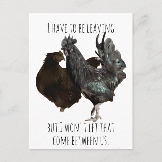 We moeten het briefkaart verlaten (Voorkant)