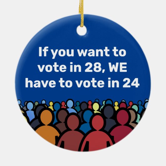 We moeten in 24 stemmen keramisch ornament (Achterkant)