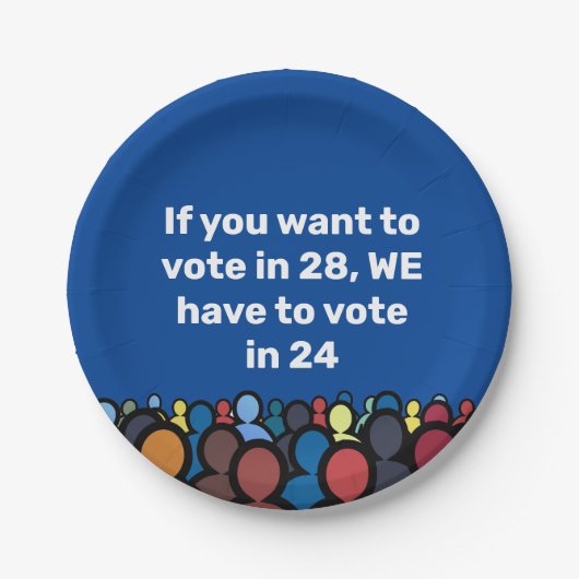 We moeten in 24 stemmen papieren bordje (Voorkant)