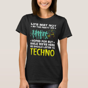 We moeten naar Techno Music Edm Raver Headban luis T-shirt