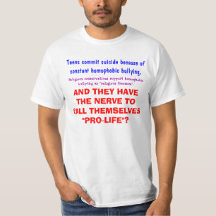 We moeten onszelf pro-leven noemen t-shirt