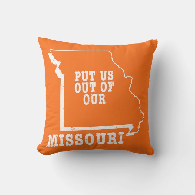 We moeten uit onze Missouri. Buitenkussen (Voorkant)