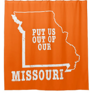 We moeten uit onze Missouri. Douchegordijn