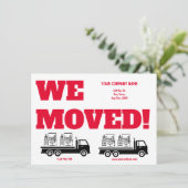 We Moved Business Relocation Announcement Aankondiging (Staand voorkant)
