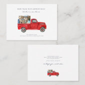 We Moved New Address Moving Announcement Visitekaartje (Voorkant / Achterkant)