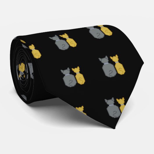 We negeren je Katten Stropdas (Opgerold)