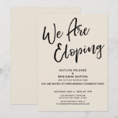 We nemen Cream Casual Post Wedding Party op Kaart (Voorkant / Achterkant)