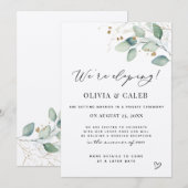 We nemen de aankondiging van het Eucalyptushuwelij (Voorkant / Achterkant)