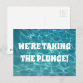 We nemen de plunge. briefkaart (Voorkant / Achterkant)