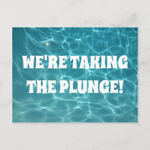 We nemen de plunge. briefkaart