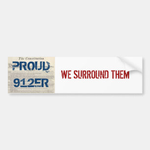 We omringen ze bumpersticker
