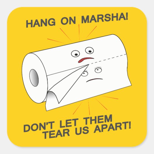 We onderwijzen vierkante sticker (Voorkant)