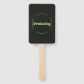 We ontspannen handwaaier (Achterkant)