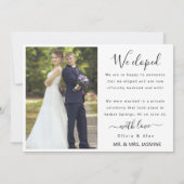 We ontwikkelden minimalistische script aangepaste  aankondiging (Achterkant)