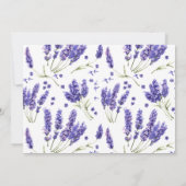 We ontwikkelden Waterverf Lavender Flowers uit Typ Kaart (Achterkant)