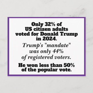 We Overklassen Hen Geen Koningen Anti-Trump Betogi Briefkaart