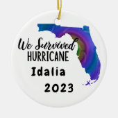 We overleefden! Orkaan Idalia Florida 2023 Keramisch Ornament (Voorkant)