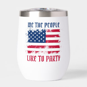 We people Funny Distressed USA Drapeau Juillet 4