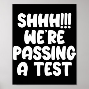 We pingen een test grappige test dag 2024 testen l poster