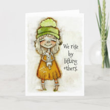 We Rise - Carte d'encouragement (vide à l'intérieu