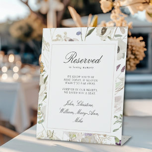 "We Saved You A Seat" Lente Bruiloft Fotoplaat