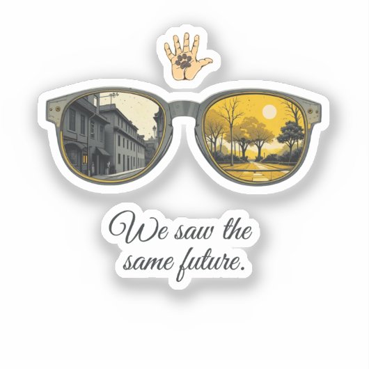 We saw the same future sticker (Voorkant)