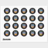 We schreeuwen allemaal zwijgend ronde sticker (Vel)