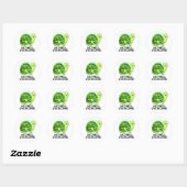 We Shell Overcome Funny Tortoise Pun Ronde Sticker (Vel)