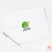We Shell Overcome Funny Tortoise Pun Ronde Sticker (Envelop)