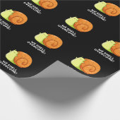 We Shell overhalen Funny Positive Snail Pun Dark B Cadeaupapier (Hoek)