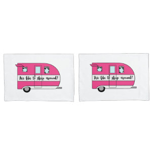"We slapen graag rond" Camper Pillow-Hoesjes Kussensloop