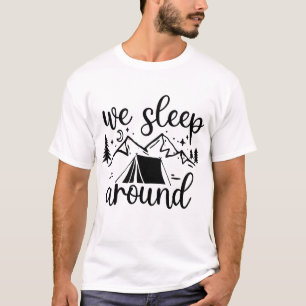 We slapen rond grappig t-shirt