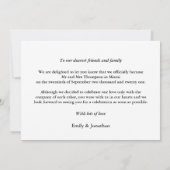 We sloten de aankondiging van de Knot Photo Elopem (Achterkant)