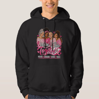 We Staan Hier Samen Borstkankerbewustzijnslop Hoodie