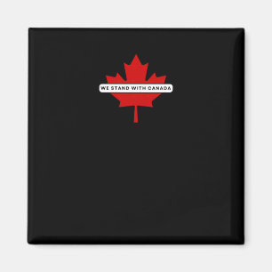We Staan Met Canada Sticker  Magneet