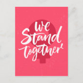 We staan samen briefkaart (Voorkant)