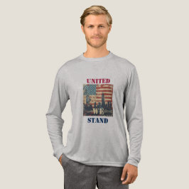 We staan verenigd | Amerikaans  ontwerp Tri-Blend Shirt