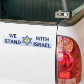 We staan voor Israël Bumpersticker (Op Truck)