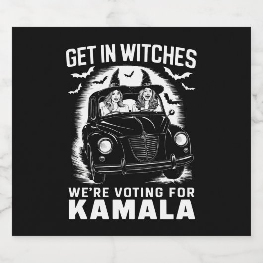 We stemmen op Kamala Halloween Bier Etiket (Enkel label)