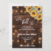We Still Do 40th Wedding Anniversary String Lights Save The Date (Voorkant)